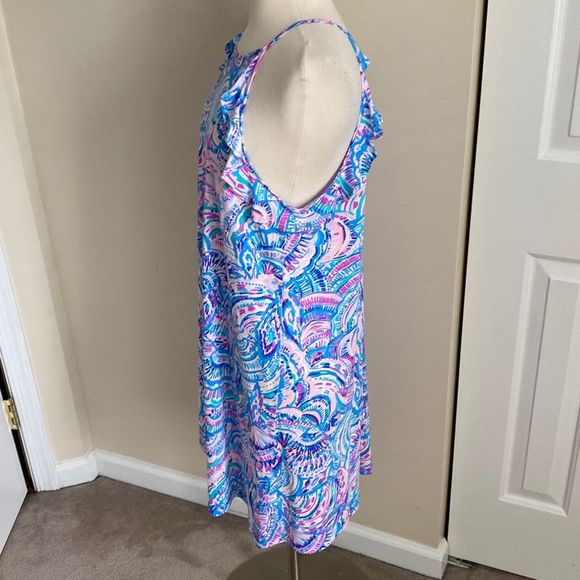 Lilly Pulitzer Billie Dress Size Medium Happy As A Clam - Picture 4 of 12